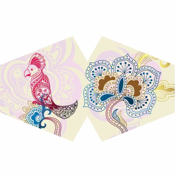 Reusable Fashion Face Covering - Mandala Parrot (Adult) - Image 4