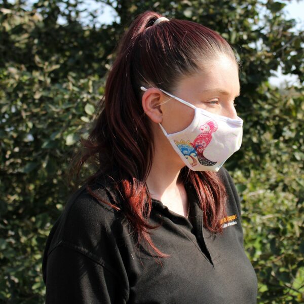 Reusable Fashion Face Covering - Mandala Parrot (Adult) - Image 5