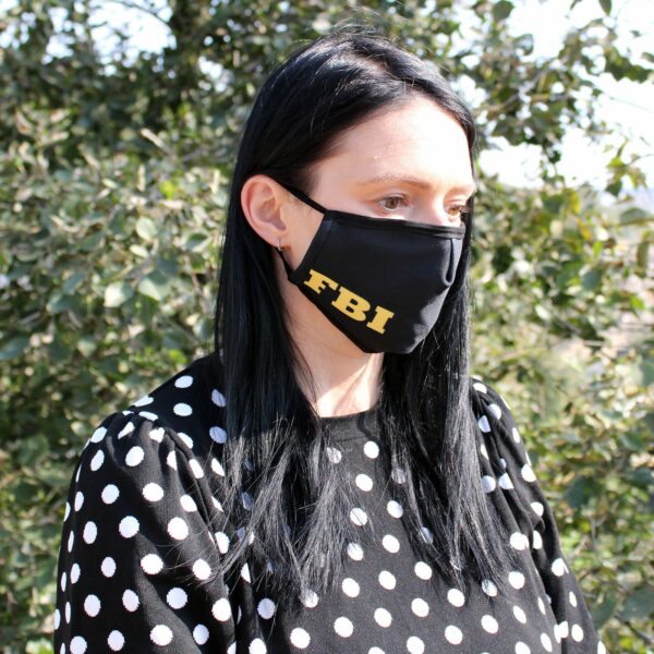 Reusable Fashion Face Covering - FBI (Adult) - Image 4