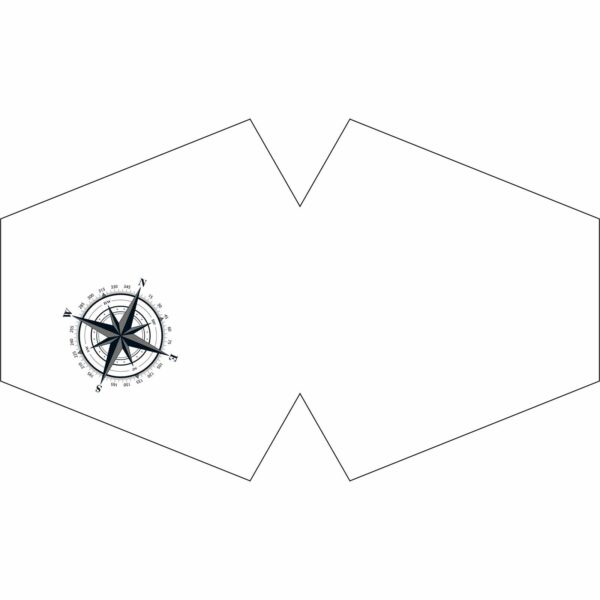 Reusable Fashion Face Covering - Nautical Compass (Adult) - Image 4