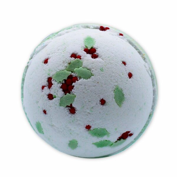 Christmas Bath Bomb - Holly Berry & Mistletoe - Image 2