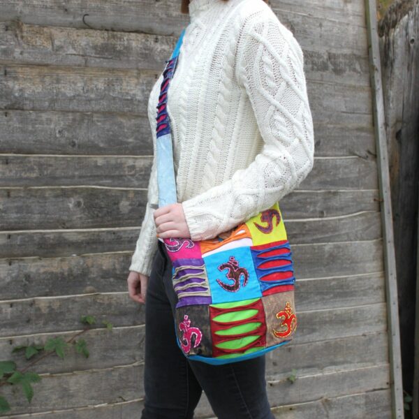 Ethnic Sling Bag - Sand / Peace - Image 2