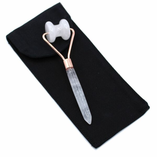 Gemstone Jawline Roller - Rock Quartz - Image 2