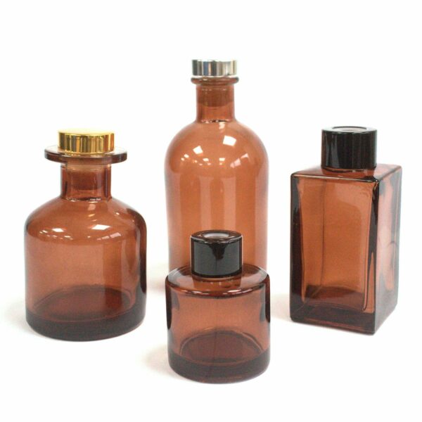 140 ml Round Alchemist Reed Diffuser Bottle - Brown - Image 2