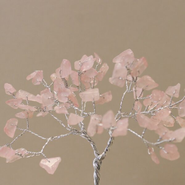 Gemstone Tree with Organite Base - 80 Stone - Rose Quartz - Image 2