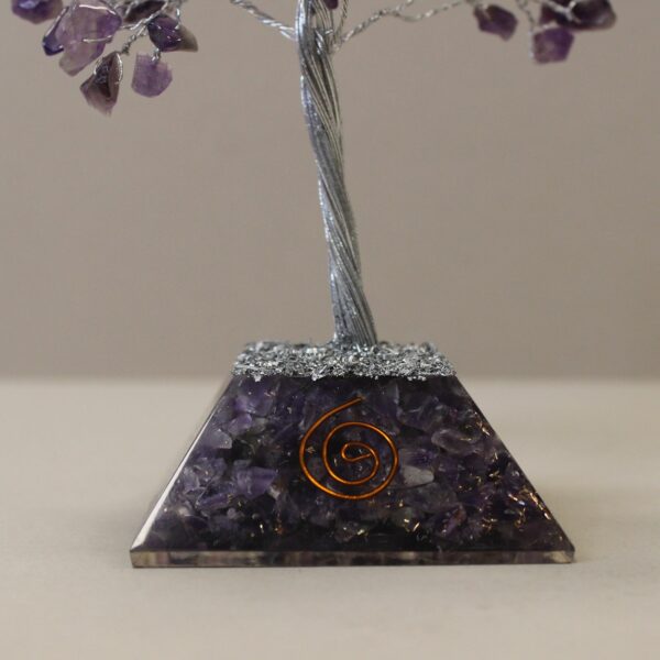 Gemstone Tree with Organite Base - 160 Stone - Amethyst - Image 3