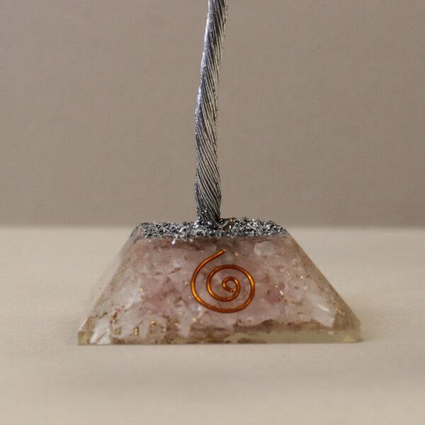 Gemstone Tree with Organite Base - 160 Stone - Rose Quartz - Image 3