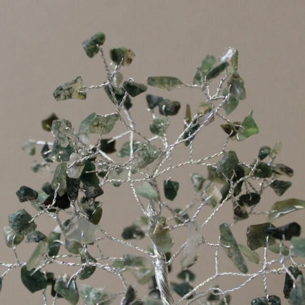 Gemstone Tree with Organite Base - 160 Stone - Moss Agate - Image 2