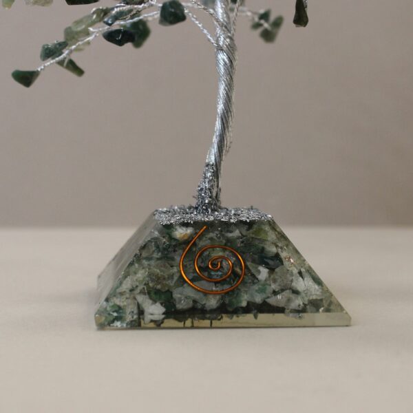 Gemstone Tree with Organite Base - 160 Stone - Moss Agate - Image 3