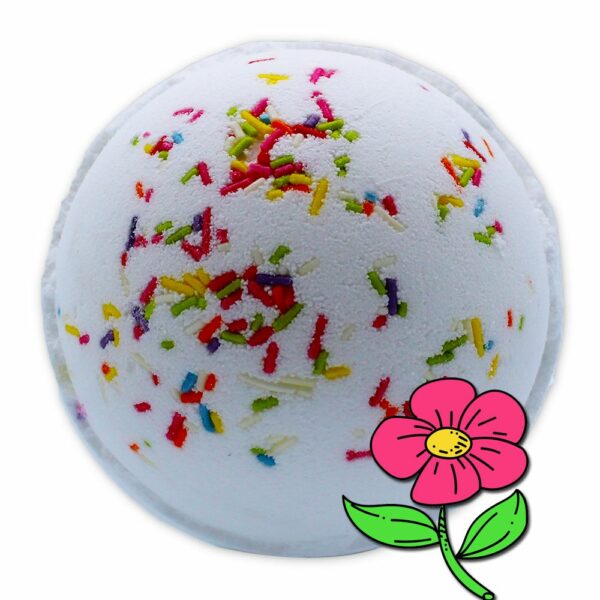 Rainbow Bath Bomb - Summer Peonies - Image 2