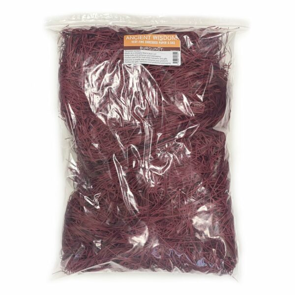Very Fine Shredded paper - Burgundy (0.5KG) - Image 2