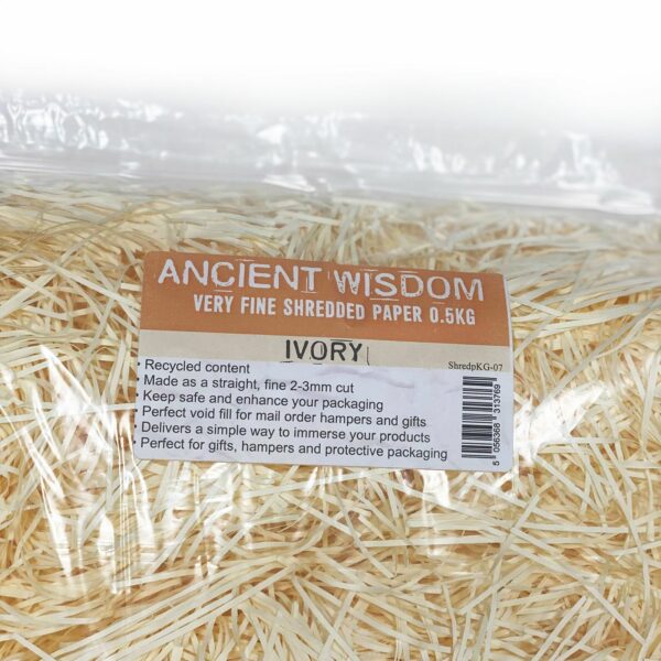 Very Fine Shredded paper - Ivory (0.5KG) - Image 3