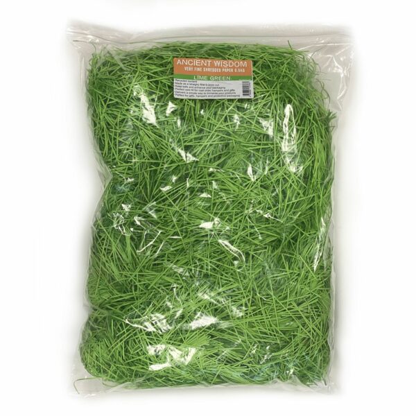 Very Fine Shredded paper - Lime Green (0.5KG) - Image 2