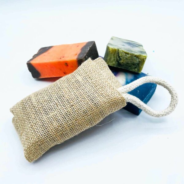 Jute Scrub Soap Pouch - Natural - Image 4