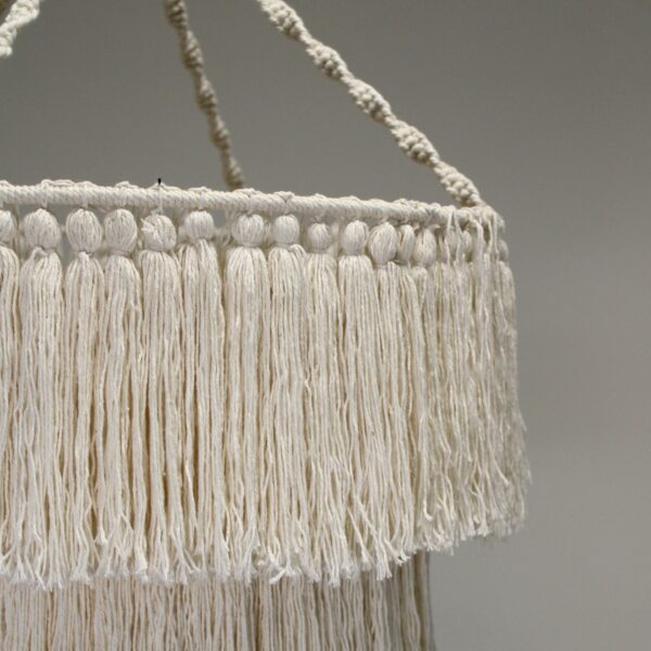Macrame Soft Chandelier - Natural - Image 2
