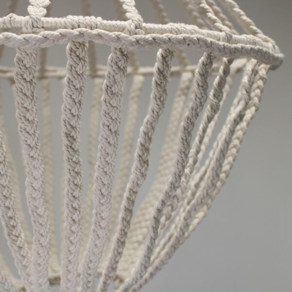 Macrame Large Drop Chandelier - Natural - Image 3
