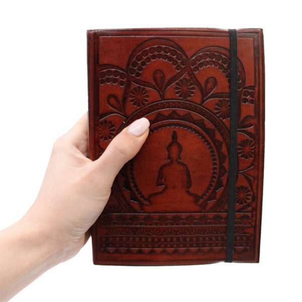 Small Notebook with strap - Tibetan Mandala - Image 5