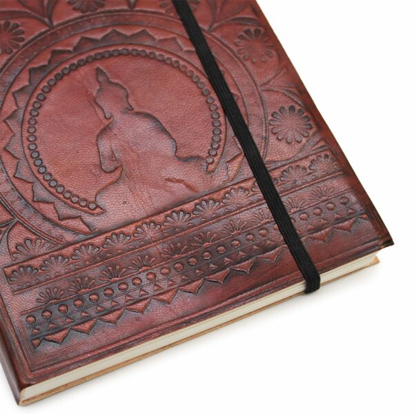 Medium Notebook with strap - Tibetan Mandala - Image 2