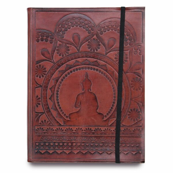 Medium Notebook with strap - Tibetan Mandala - Image 4