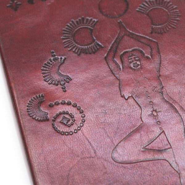 Medium Notebook with strap - Cosmic Goddess - Image 4