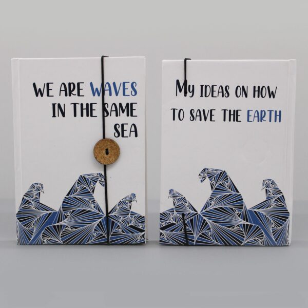 Notebook with strap - Waves in the same sea - Image 3