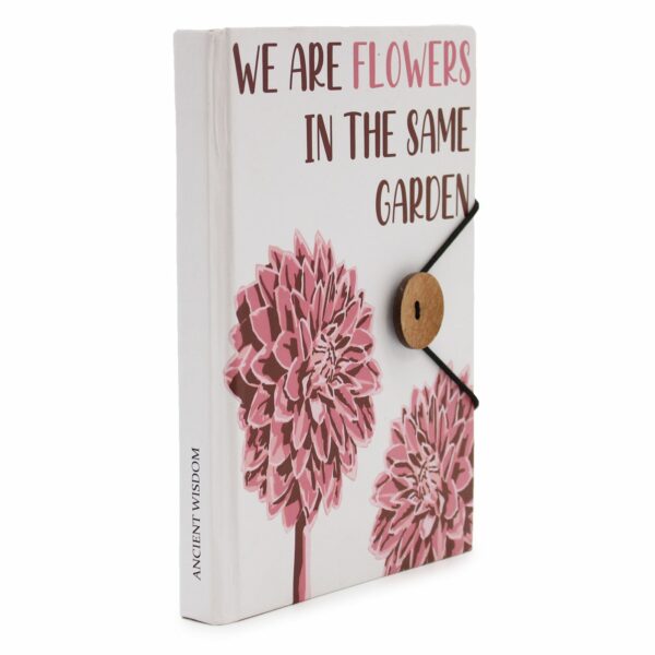 Notebook with strap - Flowers in the same garden - Image 2
