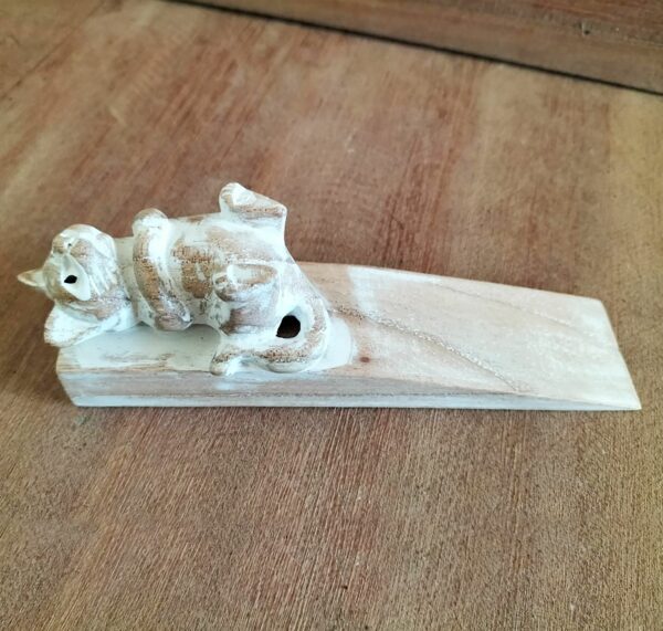 Hand carved Doorstop - Kitten - Image 2