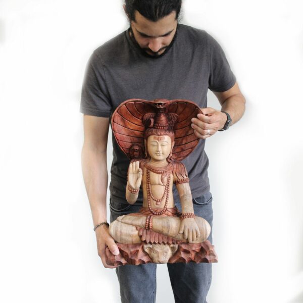 Shiva with Cobra - 50cm - Image 9