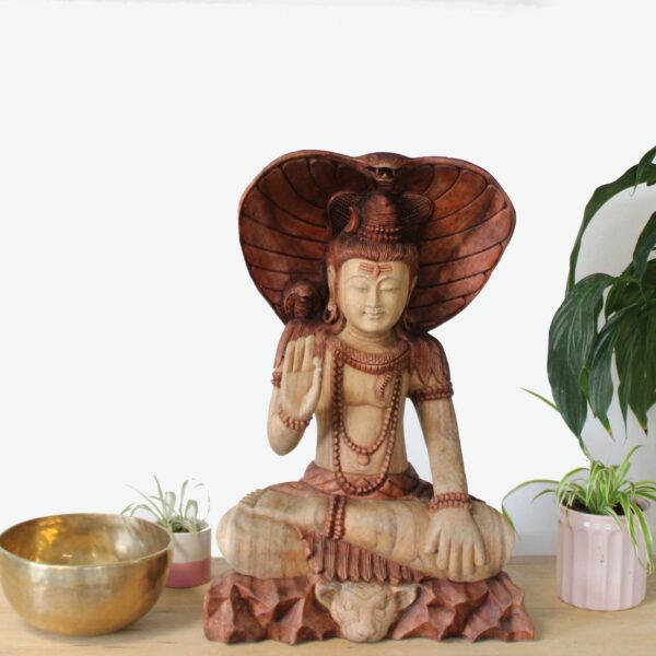Shiva with Cobra - 50cm - Image 11
