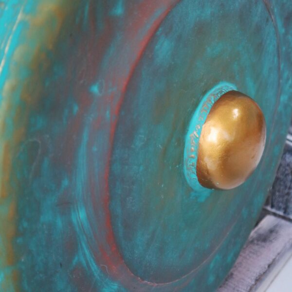 Medium Gong in Stand - 50cm - Greenwash - Image 2