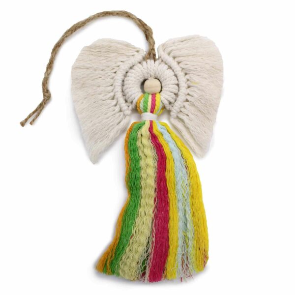 Macrame Angel - Rainbow - Image 2
