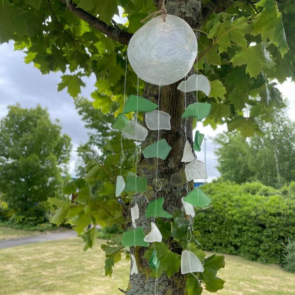Copis & Glass Drop - Green & White Glass - Image 7