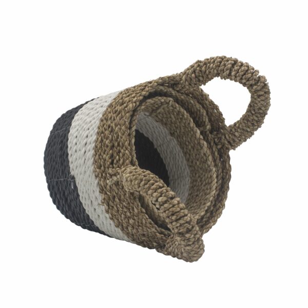 Seagrass Basket Set - Orange / Natural / White - Image 5