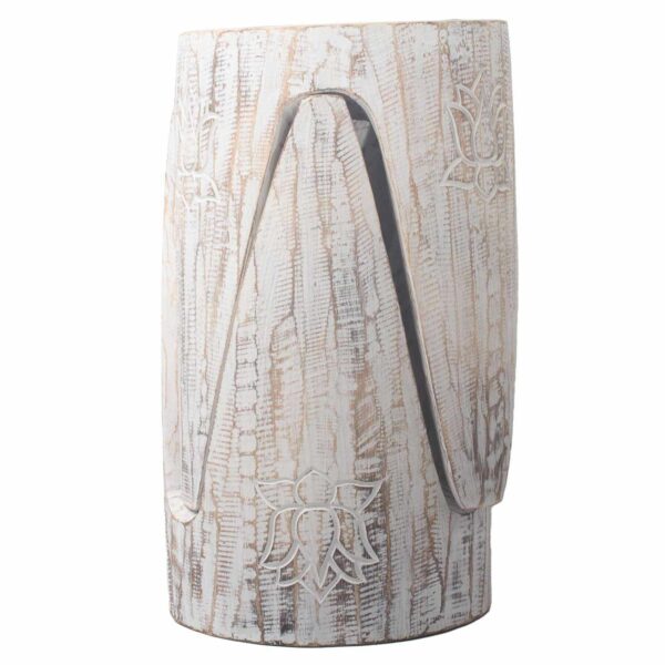 Interlocking Table/Stool set of 2 - Lrg Whitewash - Image 3