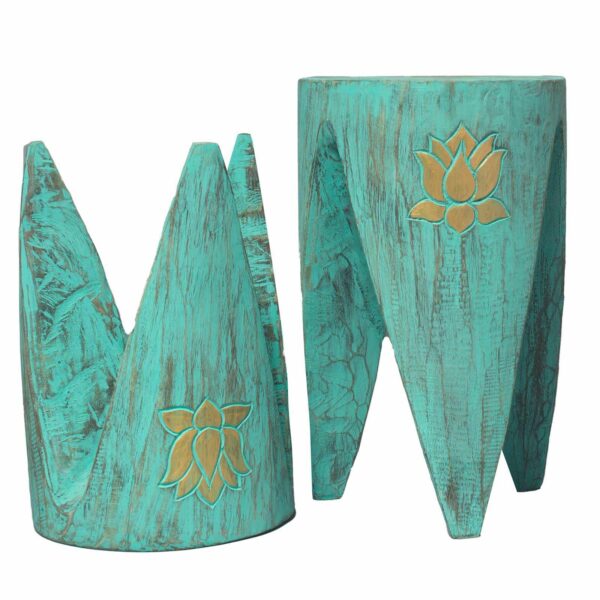 Interlocking Table/Stool set of 2 - Lrg Turquoise - Image 5
