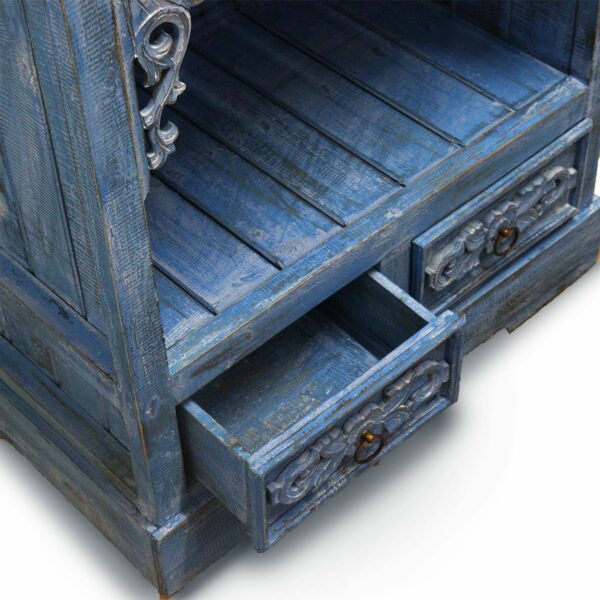 Albasia Bathroom Cabinet - Bluewash - Image 3