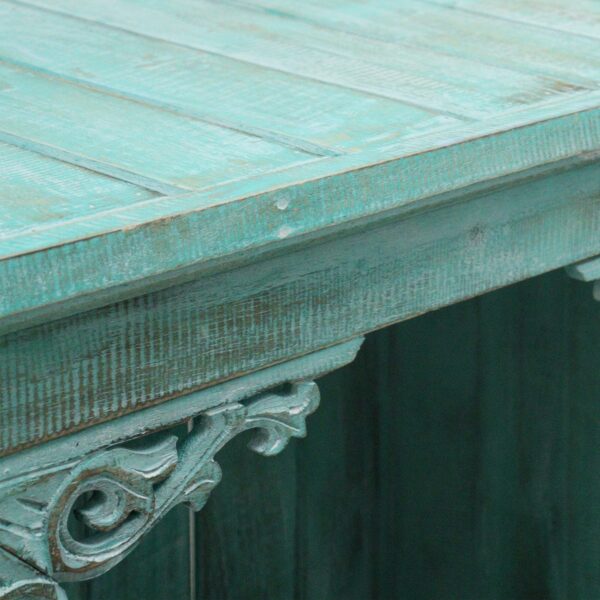Albasia Bathroom Cabinet - Turquoise wash - Image 2