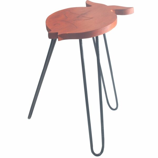 Albasia Wood Fish Stand - Terracotta - Image 5