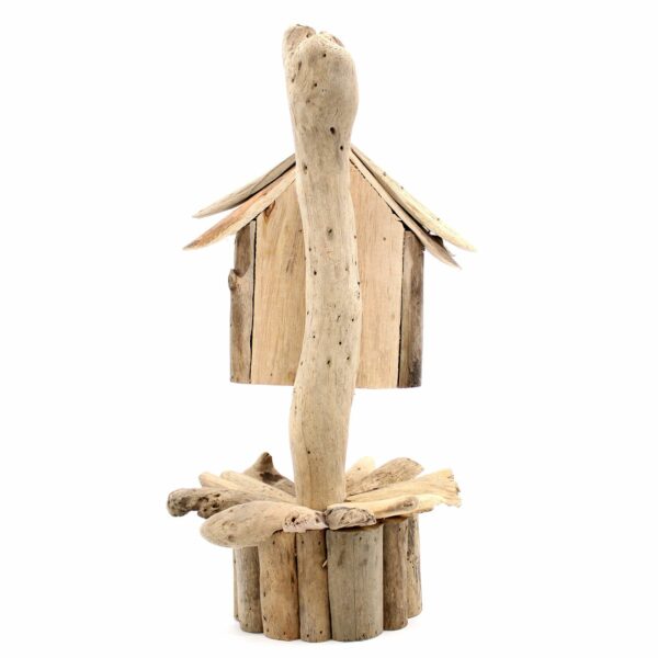 Driftwood Birdbox - On Stand - Image 2