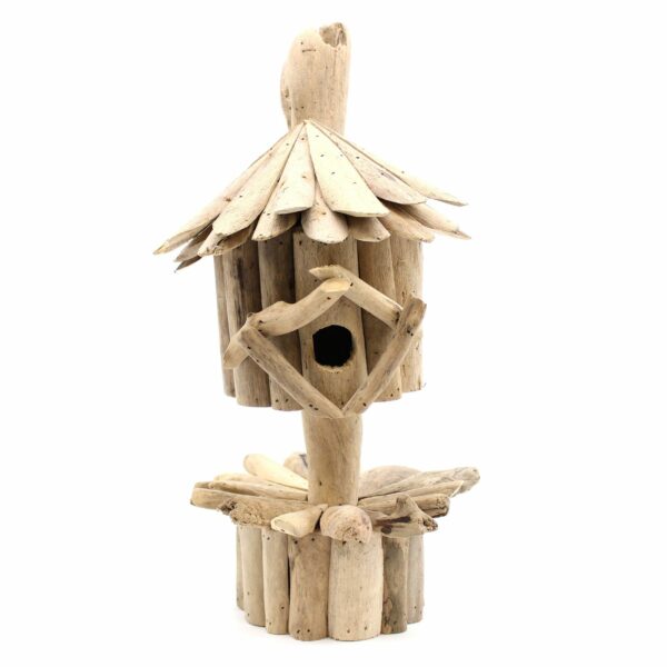 Driftwood Birdbox - On Stand - Image 3