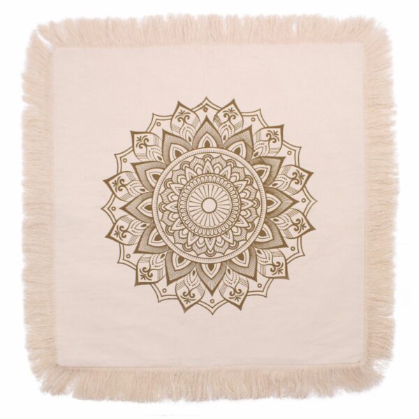 Lotus Mandala  Cushion Cover - 60x60cm - bronze - Image 4