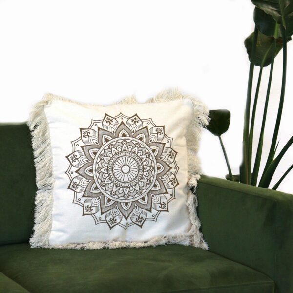 Lotus Mandala  Cushion Cover - 45x45cm - bronze - Image 3