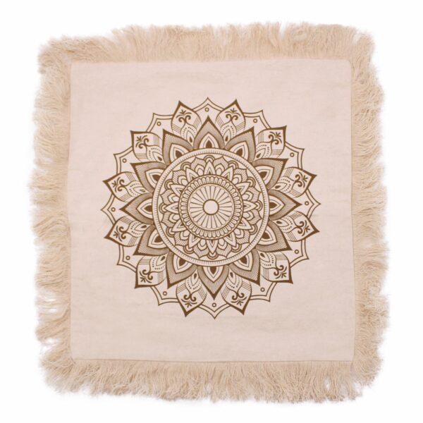 Lotus Mandala  Cushion Cover - 45x45cm - bronze - Image 4