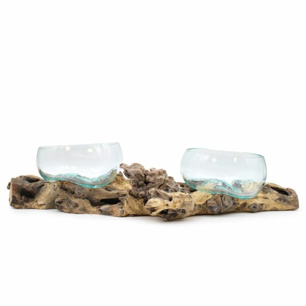 Molton Glass on XLarge Double Stand - 70cm - Image 2