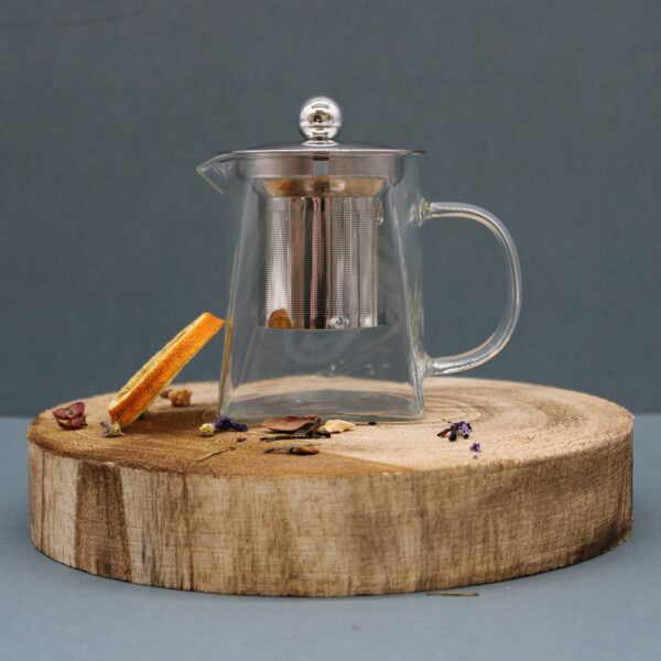 Glass Infuser Teapot - Tower Shape - 350ml - Image 3