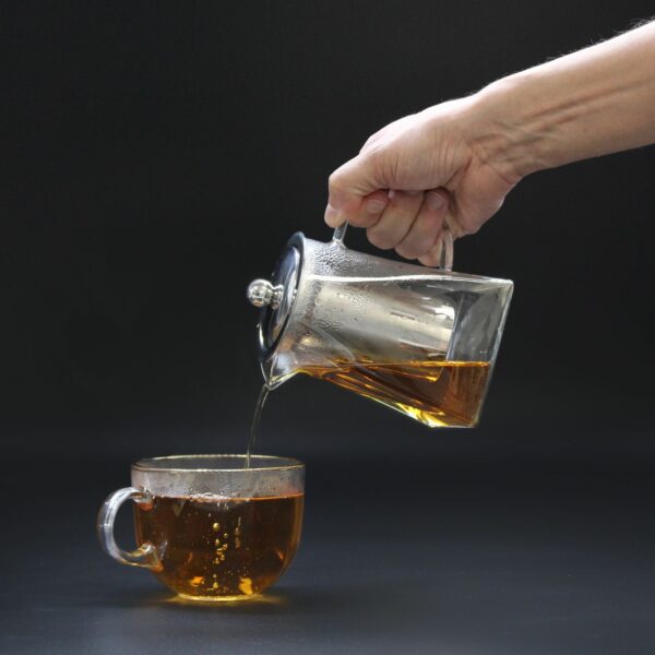 Glass Infuser Teapot - Tower Shape - 350ml - Image 5