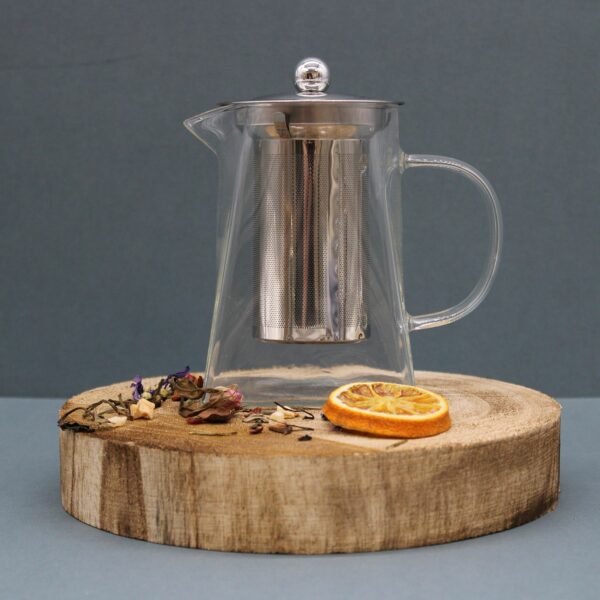 Glass Infuser Teapot - Tower Shape - 750ml - Image 4