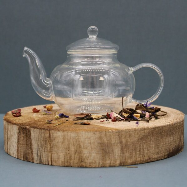 Glass Infuser Teapot - Round Pearl - 400ml - Image 4