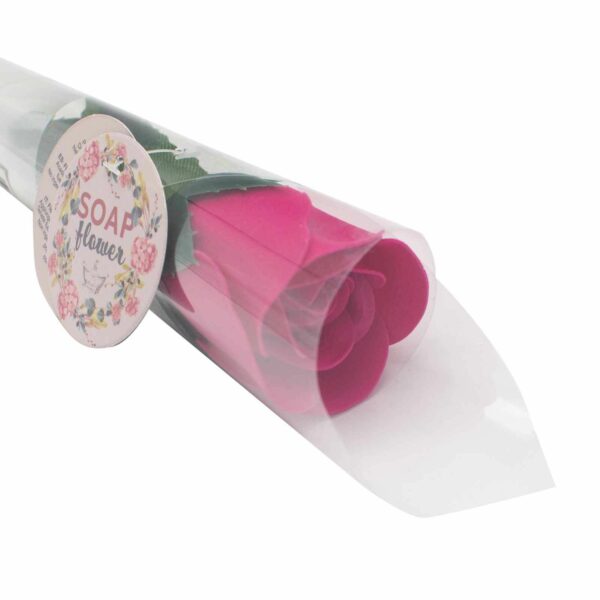 Soap Flower - Small Pink Rose - Image 4