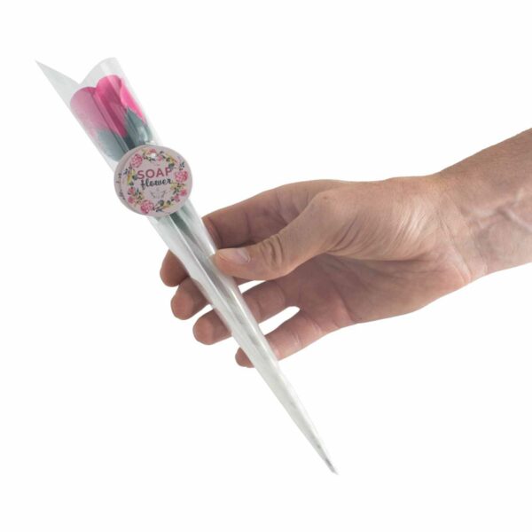 Soap Flower - Small Pink Rose - Image 5